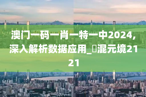 澳门一码一肖一特一中2024,深入解析数据应用_‌混元境2121