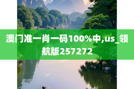 澳门准一肖一码100%中,us_领航版257272