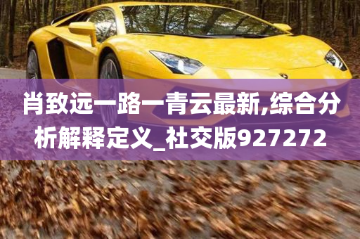 肖致远一路一青云最新,综合分析解释定义_社交版927272