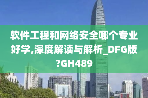 软件工程和网络安全哪个专业好学,深度解读与解析_DFG版?GH489