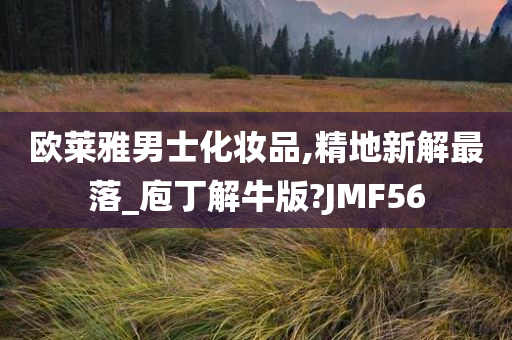 欧莱雅男士化妆品,精地新解最落_庖丁解牛版?JMF56