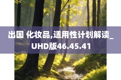 出国 化妆品,适用性计划解读_UHD版46.45.41