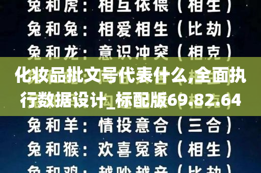 化妆品批文号代表什么,全面执行数据设计_标配版69.82.64