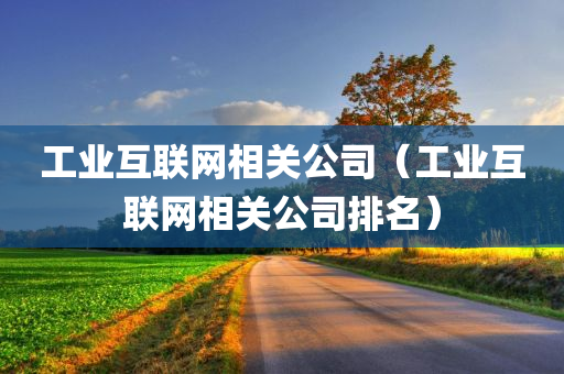 工业互联网相关公司（工业互联网相关公司排名）