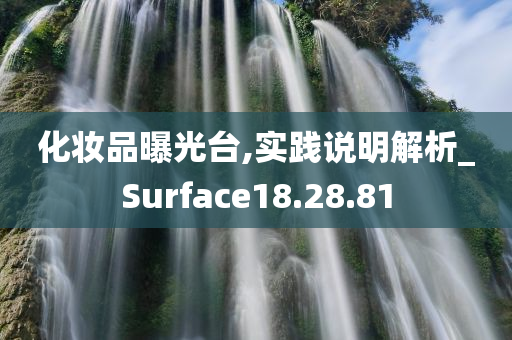 化妆品曝光台,实践说明解析_Surface18.28.81