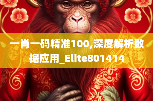 一肖一码精准100,深度解析数据应用_Elite801414