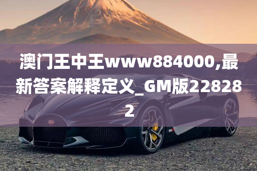 澳门王中王www884000,最新答案解释定义_GM版228282