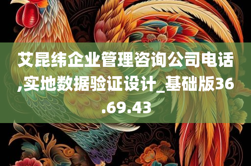 艾昆纬企业管理咨询公司电话,实地数据验证设计_基础版36.69.43