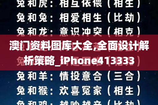 澳门资料图库大全,全面设计解析策略_iPhone413333