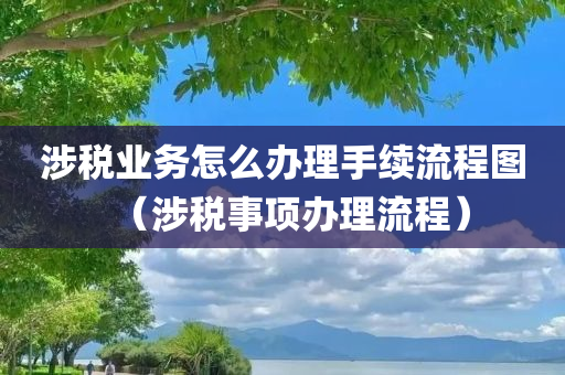 涉税业务怎么办理手续流程图（涉税事项办理流程）