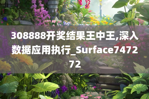 308888开奖结果王中王,深入数据应用执行_Surface747272