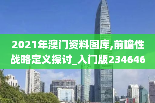 2021年澳门资料图库,前瞻性战略定义探讨_入门版234646