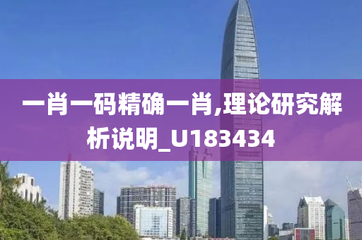 一肖一码精确一肖,理论研究解析说明_U183434