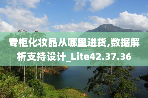 专柜化妆品从哪里进货,数据解析支持设计_Lite42.37.36