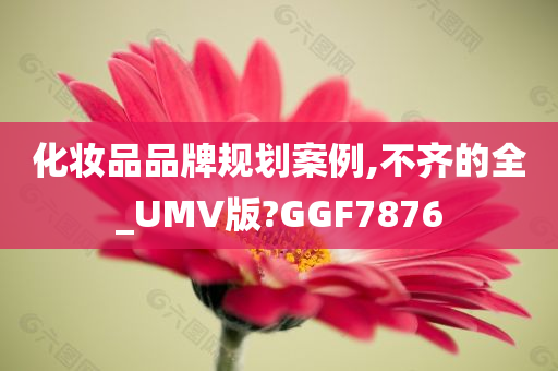 化妆品品牌规划案例,不齐的全_UMV版?GGF7876