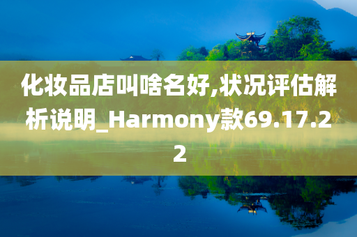 化妆品店叫啥名好,状况评估解析说明_Harmony款69.17.22