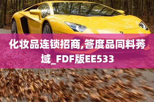 化妆品连锁招商,答度品同料莠域_FDF版EE533