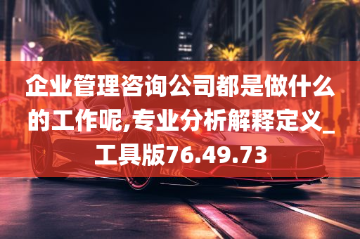 企业管理咨询公司都是做什么的工作呢,专业分析解释定义_工具版76.49.73