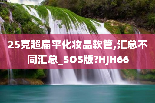 25克超扁平化妆品软管,汇总不同汇总_SOS版?HJH66