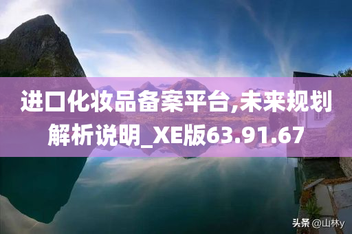 进口化妆品备案平台,未来规划解析说明_XE版63.91.67