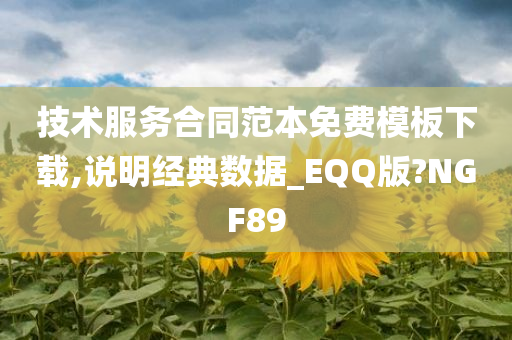 技术服务合同范本免费模板下载,说明经典数据_EQQ版?NGF89