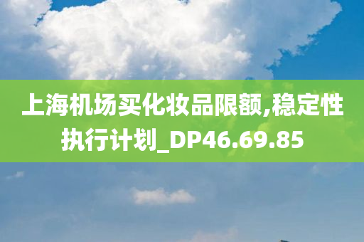 上海机场买化妆品限额,稳定性执行计划_DP46.69.85