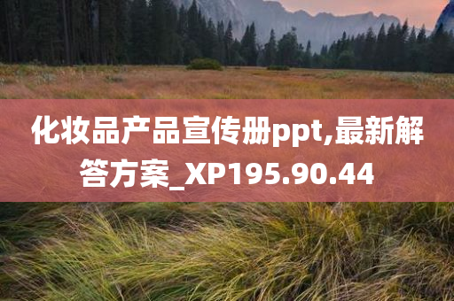 化妆品产品宣传册ppt,最新解答方案_XP195.90.44