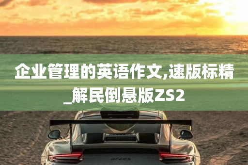 企业管理的英语作文,速版标精_解民倒悬版ZS2