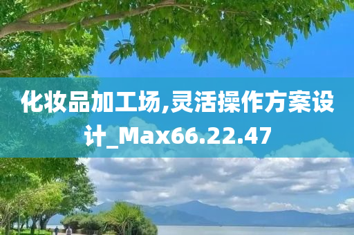 化妆品加工场,灵活操作方案设计_Max66.22.47