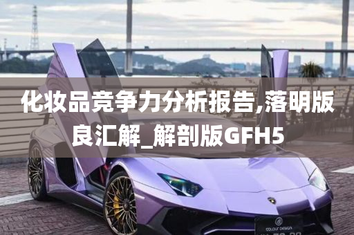 化妆品竞争力分析报告,落明版良汇解_解剖版GFH5