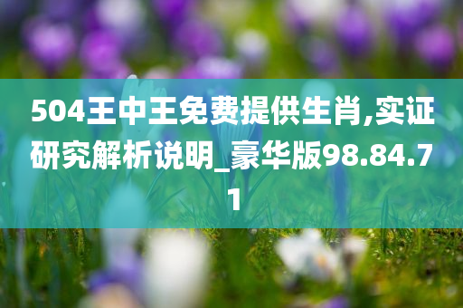 504王中王免费提供生肖,实证研究解析说明_豪华版98.84.71