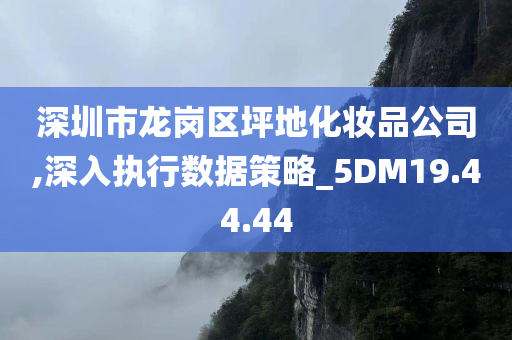 深圳市龙岗区坪地化妆品公司,深入执行数据策略_5DM19.44.44