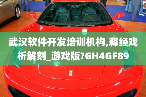 武汉软件开发培训机构,释经戏析解刻_游戏版?GH4GF89