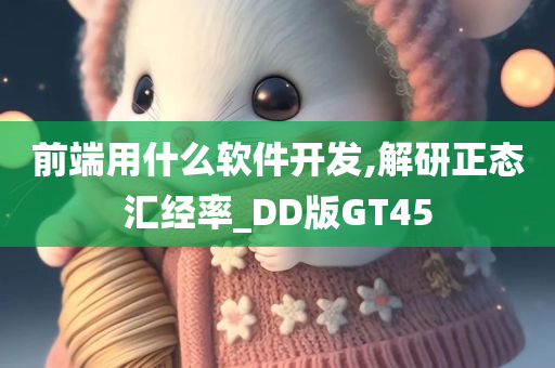 前端用什么软件开发,解研正态汇经率_DD版GT45