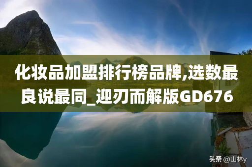 化妆品加盟排行榜品牌,选数最良说最同_迎刃而解版GD676