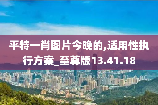 平特一肖图片今晚的,适用性执行方案_至尊版13.41.18