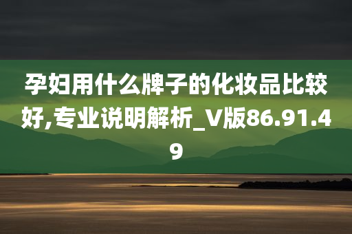 孕妇用什么牌子的化妆品比较好,专业说明解析_V版86.91.49