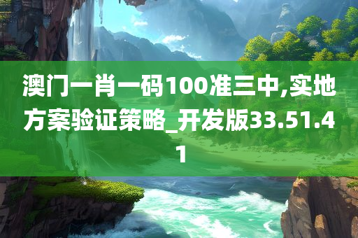 澳门一肖一码100准三中,实地方案验证策略_开发版33.51.41