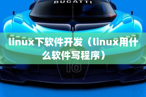 linux下软件开发（linux用什么软件写程序）