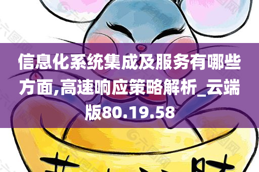 信息化系统集成及服务有哪些方面,高速响应策略解析_云端版80.19.58