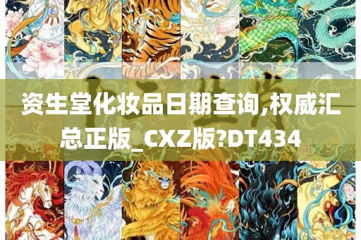 资生堂化妆品日期查询,权威汇总正版_CXZ版?DT434