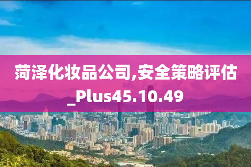 菏泽化妆品公司,安全策略评估_Plus45.10.49