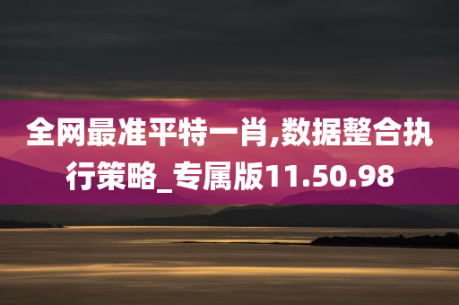 全网最准平特一肖,数据整合执行策略_专属版11.50.98