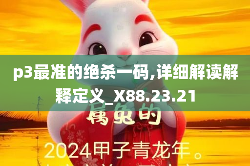 p3最准的绝杀一码,详细解读解释定义_X88.23.21