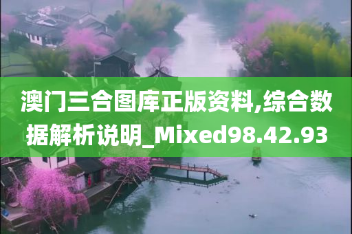 澳门三合图库正版资料,综合数据解析说明_Mixed98.42.93