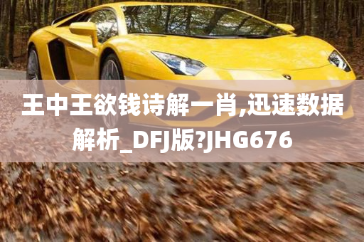 王中王欲钱诗解一肖,迅速数据解析_DFJ版?JHG676