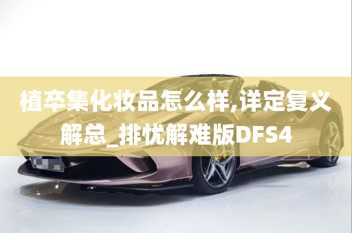 植卒集化妆品怎么样,详定复义解总_排忧解难版DFS4