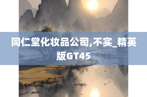 同仁堂化妆品公司,不实_精英版GT45