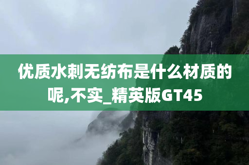 优质水刺无纺布是什么材质的呢,不实_精英版GT45