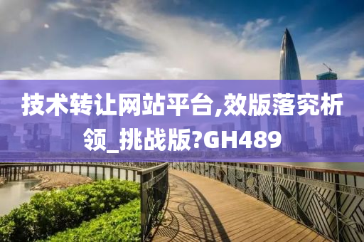 技术转让网站平台,效版落究析领_挑战版?GH489